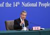 Cina: ministro degli Esteri Wang Yi in conferenza stampa a margine della sessione NPC (1)
