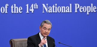 Cina: ministro degli Esteri Wang Yi in conferenza stampa a margine della sessione NPC (1)