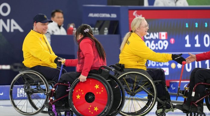 Paralimpiadi: Cina batte Svezia nel curling in carrozzina a squadre miste (3)