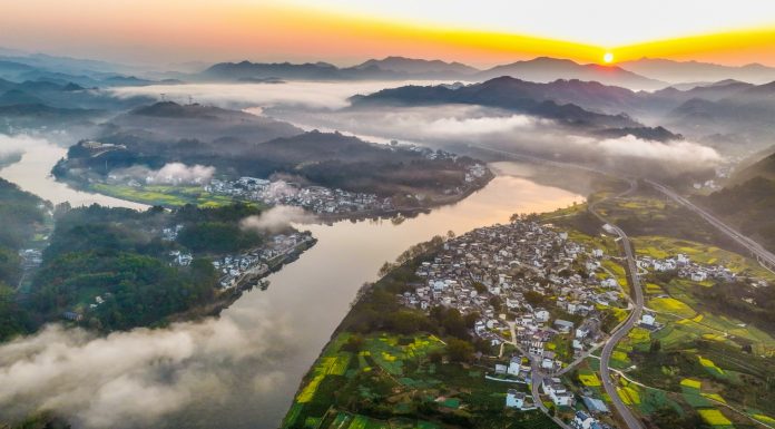 Cina: comincia la fioritura lungo il fiume Xin’an (1)