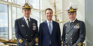 Minardo e il capo di Stato Maggiore della Marina Militare Berutti Bergotto in visita in Sicilia