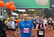 Maratona di Roma, Aurigemma ha preso parte alla staffetta solidale Run4Rome che sostiene il Charity Program