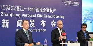 Germania: BASF avvia a pieno regime complesso chimico da 8,7 mld di euro in Cina