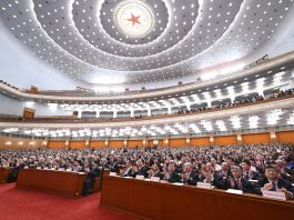 Cina: alla Grande sala del popolo la riunione conclusiva della quarta sessione della 14esima NPC (1)