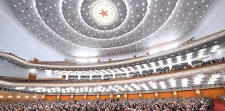 Cina: alla Grande sala del popolo la riunione conclusiva della quarta sessione della 14esima NPC (1)