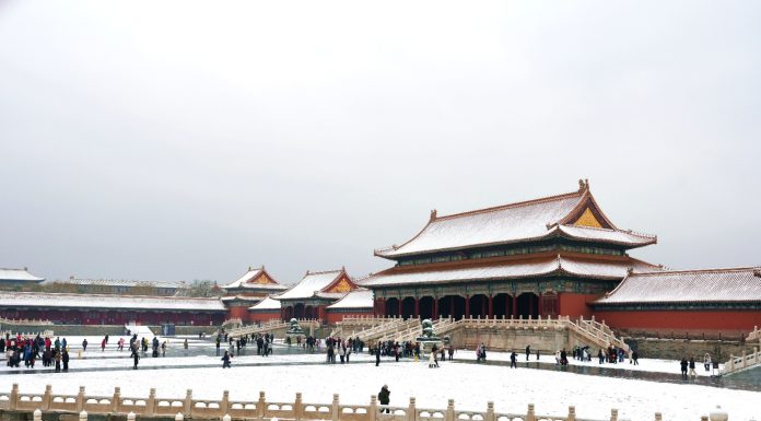 Cina: a Pechino una nevicata primaverile imbianca la città (3)