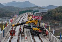 Cina: nuova tecnologia per la saldatura delle rotaie sulla ferrovia Hangzhou-Deqing (2)