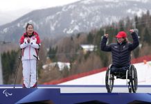 Paralimpiadi: la cinese Zhang Wenjing vince l’oro nello slalom sitting femminile a Cortina (1)