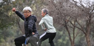 Cina: Henan, cittadini stranieri si allenano nel Taijiquan (3)