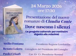 Il 24 marzo a Milano la presentazione del nuovo romanzo di Claudia Conte “Dove nascono i silenzi”