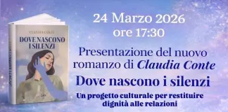 Il 24 marzo a Milano la presentazione del nuovo romanzo di Claudia Conte “Dove nascono i silenzi”
