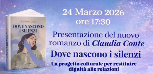 Il 24 marzo a Milano la presentazione del nuovo romanzo di Claudia Conte “Dove nascono i silenzi”