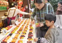 Cina: a Chengdu in corso la fiera presso il Tempio di Wuhou (3)