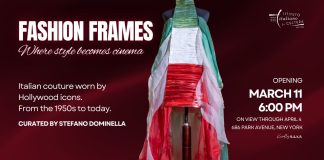 A New York la mostra “Fotogrammi di moda italiana: dagli anni 50 ad oggi, l’Italia veste il cinema internazionale”