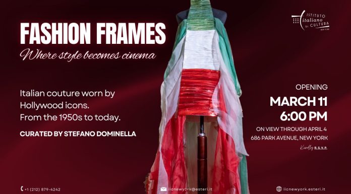 A New York la mostra “Fotogrammi di moda italiana: dagli anni 50 ad oggi, l’Italia veste il cinema internazionale”