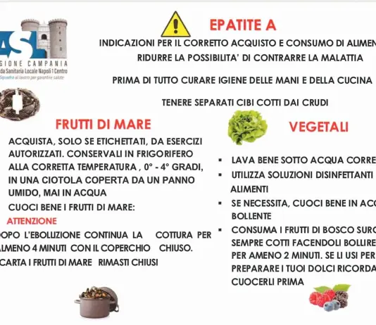 Epatite A, il Comune di Napoli vieta il consumo di frutti di mare crudi