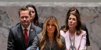 Melania Trump presiede il Consiglio di Sicurezza dell’Onu, è la prima volta di una first lady