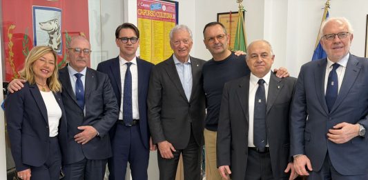 Puglia, l’assessore Casili al sopralluogo del Centro tecnico federale di pesistica di Capurso con il presidente del CONI Buonfiglio