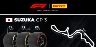 GP Giappone, a Suzuka il tris di gomme più dure: C1 (Hard), C2 (Medium), C3 (Soft)