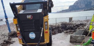 Al via la pulizia straordinaria del litorale di Mondello: rimozione della posidonia