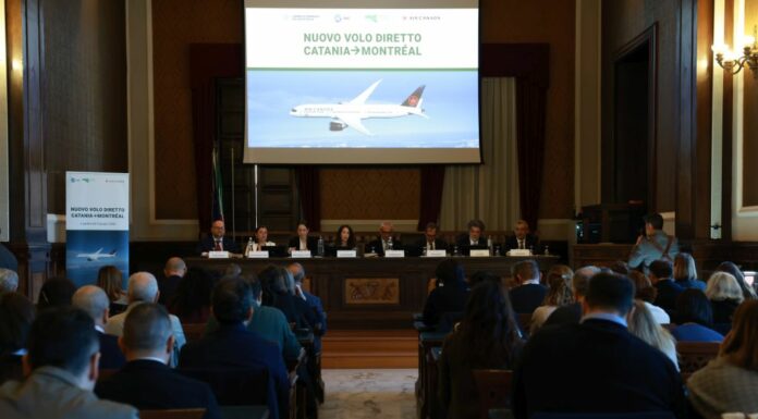 Dal 5 giugno al via il nuovo volo diretto Catania-Montreal