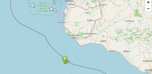 Scossa di magnitudo 3.7 al largo della costa trapanese