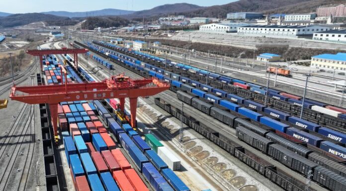 Traffico dei treni merci Cina-Europa in forte crescita nel primo trimestre