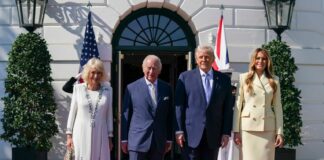Re Carlo e Camilla ricevuti alla Casa Bianca da Trump e Melania