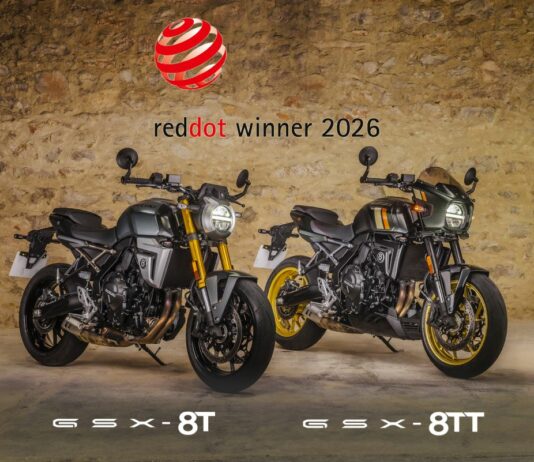 Suzuki GSX-8T e GSX-8TT vincono il Red Dot Design Award