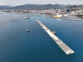 Nuova Diga Foranea di Genova, posato il ventesimo cassone