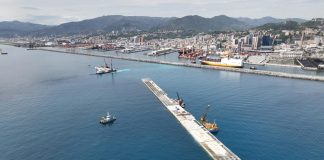 Nuova Diga Foranea di Genova, posato il ventesimo cassone
