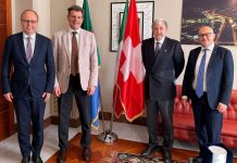 Liguria, Bucci incontra l’ambasciatore svizzero Balzaretti a Genova