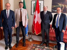 Liguria, Bucci incontra l’ambasciatore svizzero Balzaretti a Genova