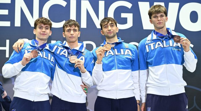 Mondiale Giovani e Cadetti, a Rio bronzo Italia con il fioretto maschile a squadre