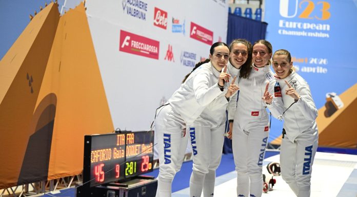 Europei Under 23, a Cagliari altre due medaglie azzurre: la spada femminile è d’oro, il fioretto maschile d’argento