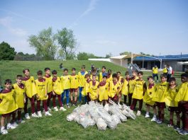 Suzuki, 100 kg di rifiuti raccolti nel parco Colonnetti insieme al Torino FC