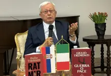 All’Ambasciata di Serbia a Roma Giulio Tremonti parla di “Guerra o pace”