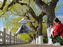 Cina: momenti di svago durante le vacanze per la Festa di Qingming (1)