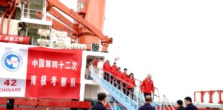 Cina: la rompighiaccio Xuelong rientra a Shanghai dopo la missione in Antartide (3)
