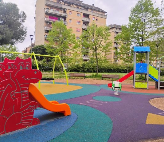 Roma, nuova area ludica nel parco Andrea Campagna