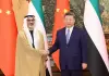 Cina: Xi Jinping incontra lo sceicco Khaled bin Mohamed bin Zayed Al Nahyan