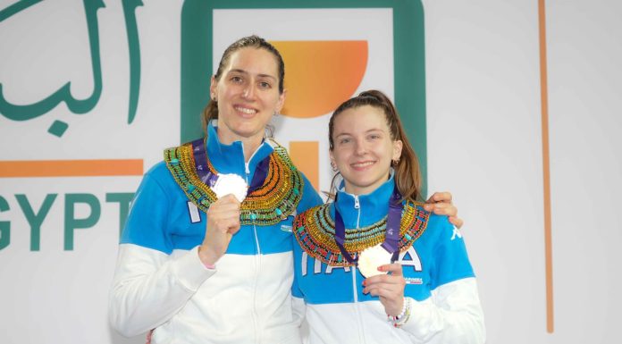 Splendida doppietta azzurra al Cairo nel fioretto femminile: Favaretto oro, Batini argento