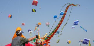 Cina: al via nello Shandong il 43esimo Festival internazionale degli aquiloni (2)