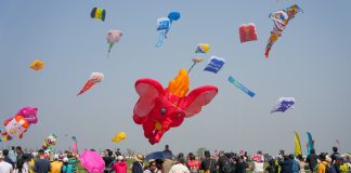 Cina: al via nello Shandong il 43esimo Festival internazionale degli aquiloni (3)