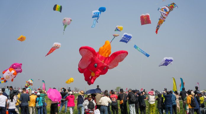 Cina: al via nello Shandong il 43esimo Festival internazionale degli aquiloni (3)