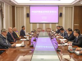 Trasporti: a Zhangjiakou cerimonia per la firma di progetto cooperazione logistica di treni merci Cina-Europa