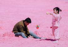 Cina: Changchun, spopola il trend della “camminata colorata” (2)