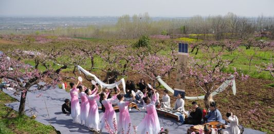 Cina: Xi’an, i fiori di pesco fanno da cornice ad eventi culturali (2)