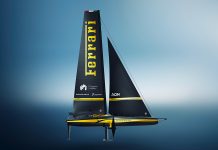 Ferrari Hypersail svela la livrea del monoscafo volante alla Design Week