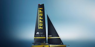 Ferrari Hypersail svela la livrea del monoscafo volante alla Design Week